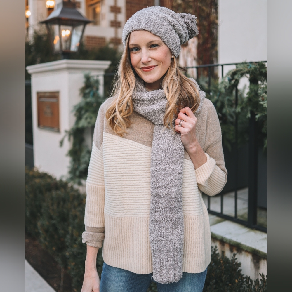 French Connection Patchwork Mock Neck Sweater - L… - image 3